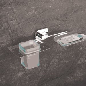 Soap Dish & Tumbler Holder