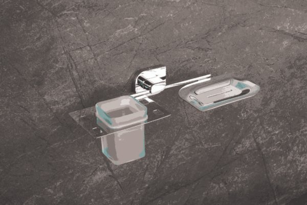 Soap Dish & Tumbler Holder