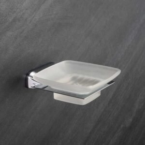 Glass soap dish